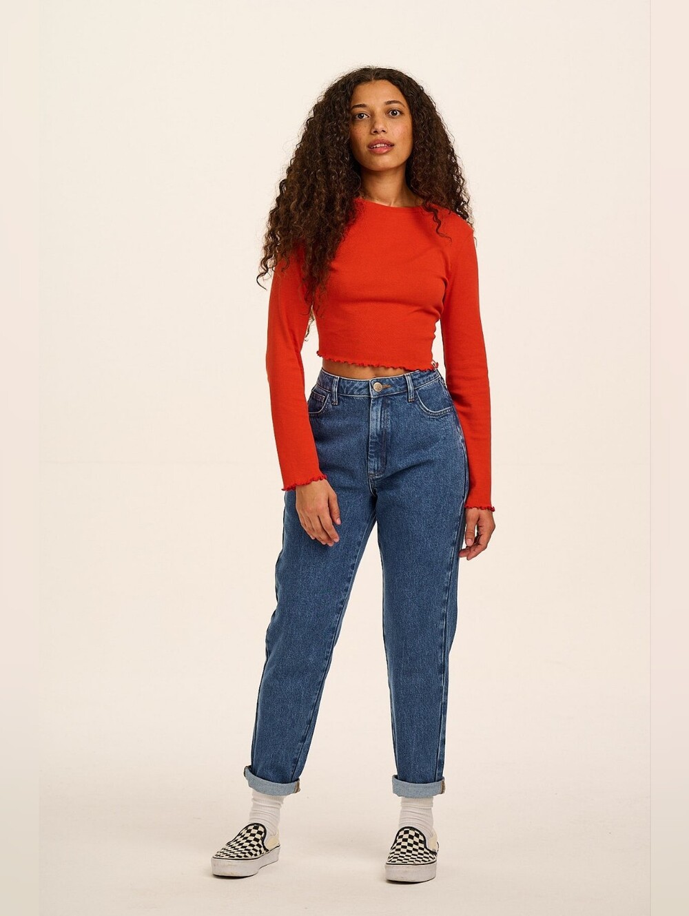 Lucy & Yak Dana Jeans in Mid Wash Blue